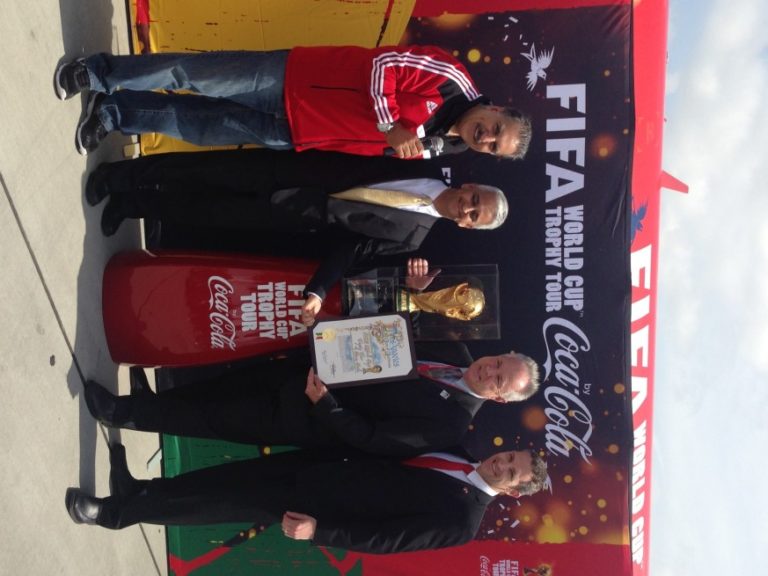 FIFA World Cup trophy arrives in LA
