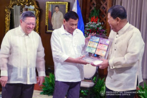 New currency banknotes, coins, presented to President Duterte