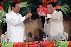 Sri Lankan President lauds Duterte’s drug war