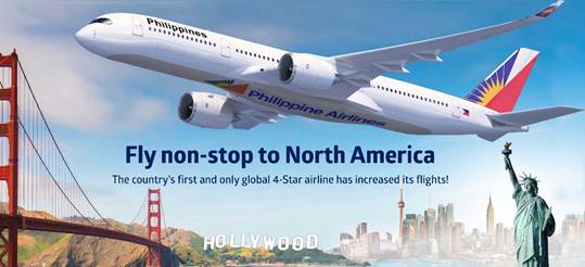 Philippine Airlines Increases Its Nonstop Flights to North America