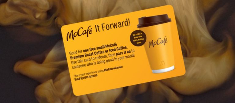 Good is brewing: McCafé It Forward launches to reward good people with good coffee