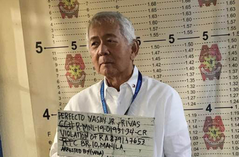 Former DFA chief Yasay released on bail after arrest tied to bank case