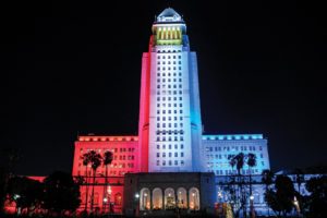 LA City Hall lights up in honor of Fil-Am History Month