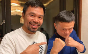 Pacquiao challenges Mayweather in a video with Jack Ma