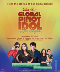 TFC honors the true ‘Global Pinoy Idols in Las Vegas’ on Nov. 23: See you all there!