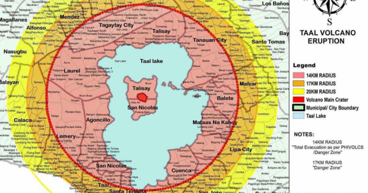 Taal Danger Zone Map 0762