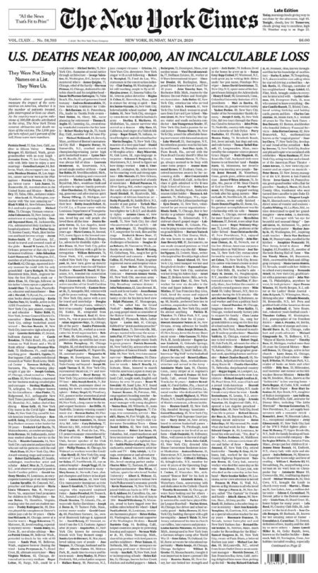Five Filipinos listed in New York Times front page honoring those who ...