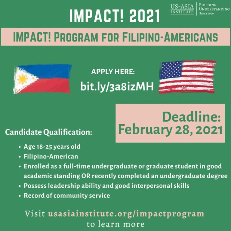 Summer 2021 Impact! Program opens application for young Fil-Am students