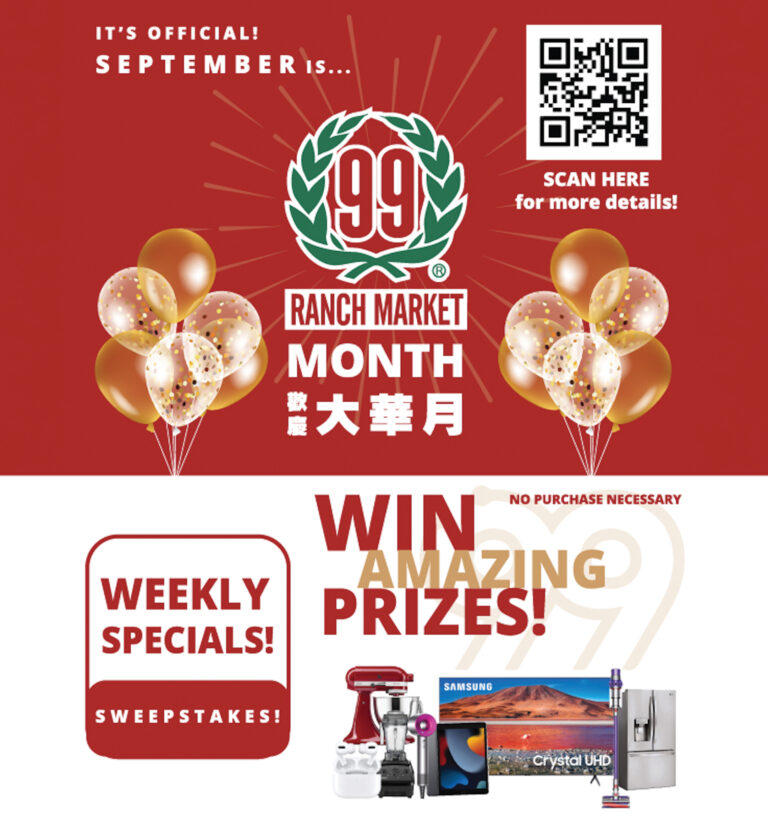 Celebrate ‘99 Ranch Market Month’: Enter for a chance to win prizes