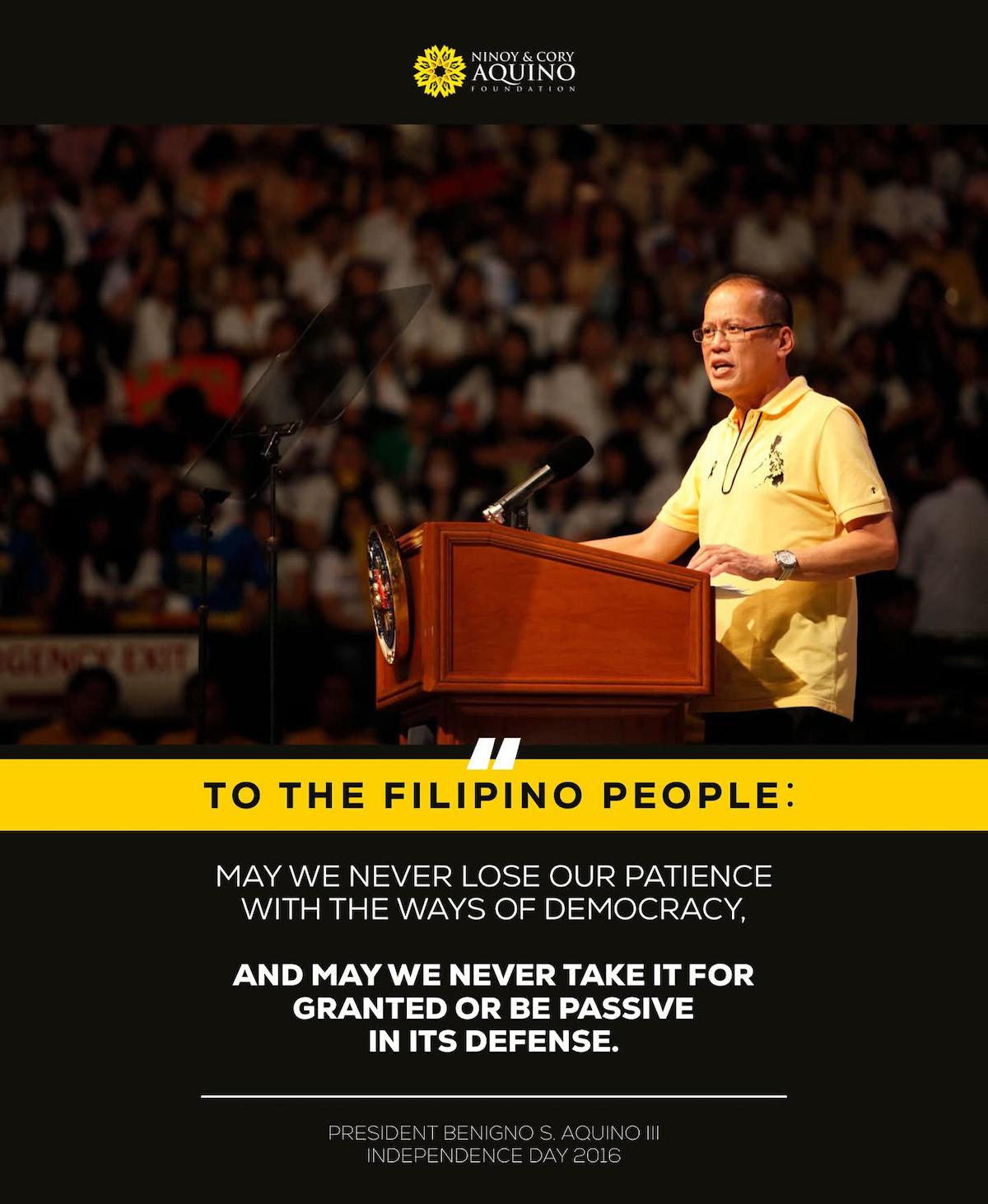 To stand firm in defense of our democracy