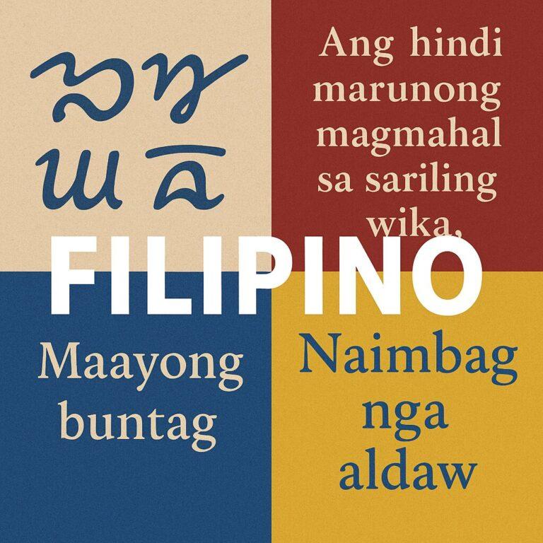 FILIPINO VS PINOY visual data 2